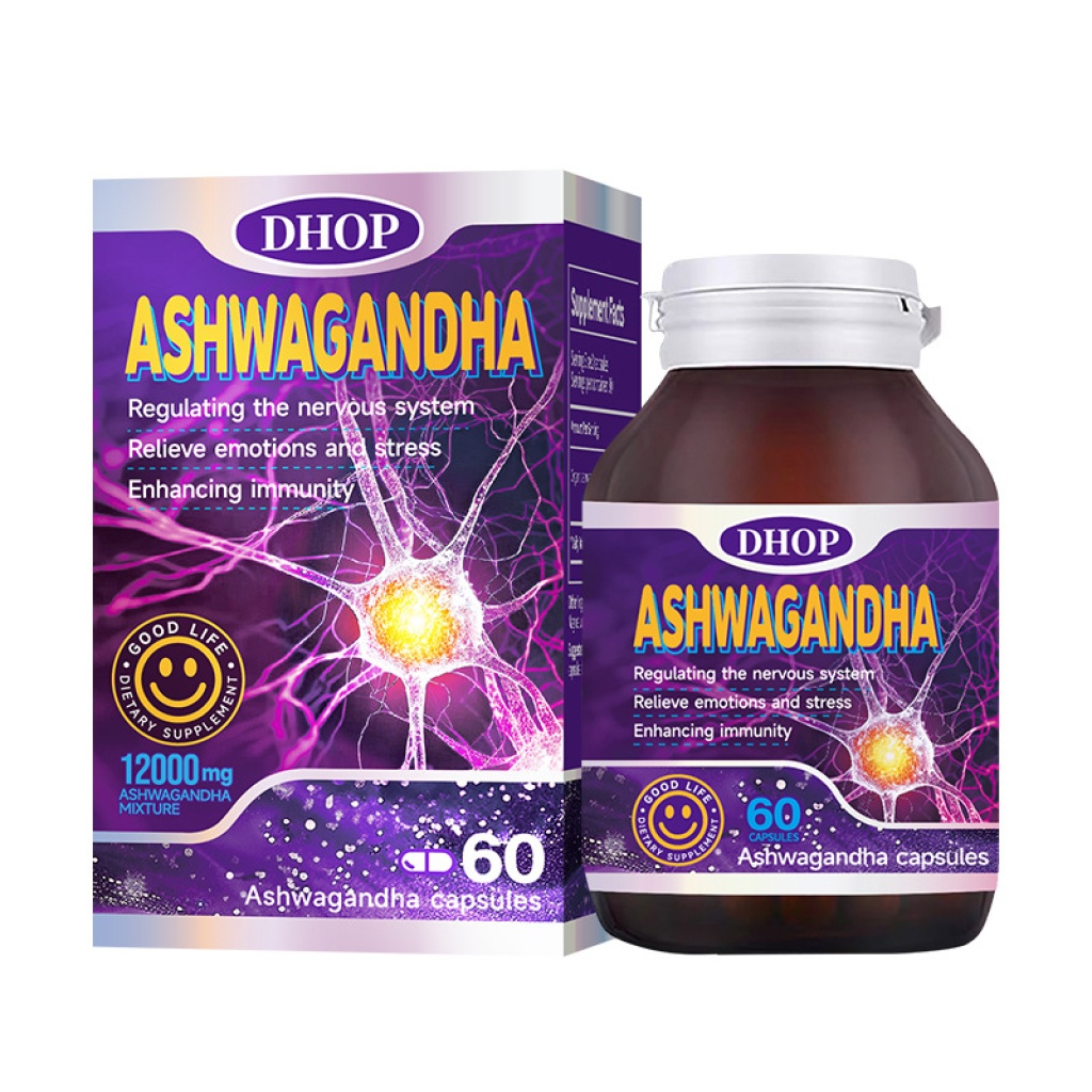 dhop有機南非醉茄情緒壓力緩解膠囊60粒/瓶x2瓶