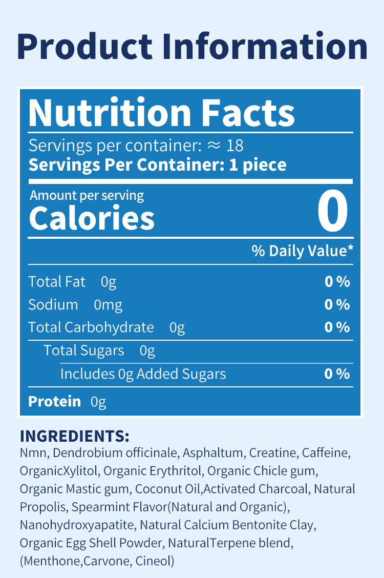 dhop男性鐵皮石斛口香糖18粒/盒x2盒