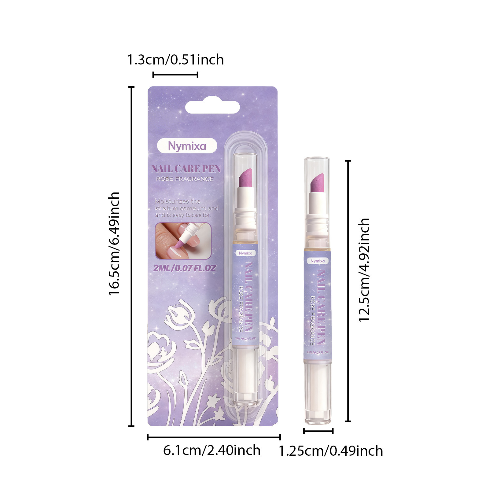 nymixa二合一指甲護理筆2ml/支x2支