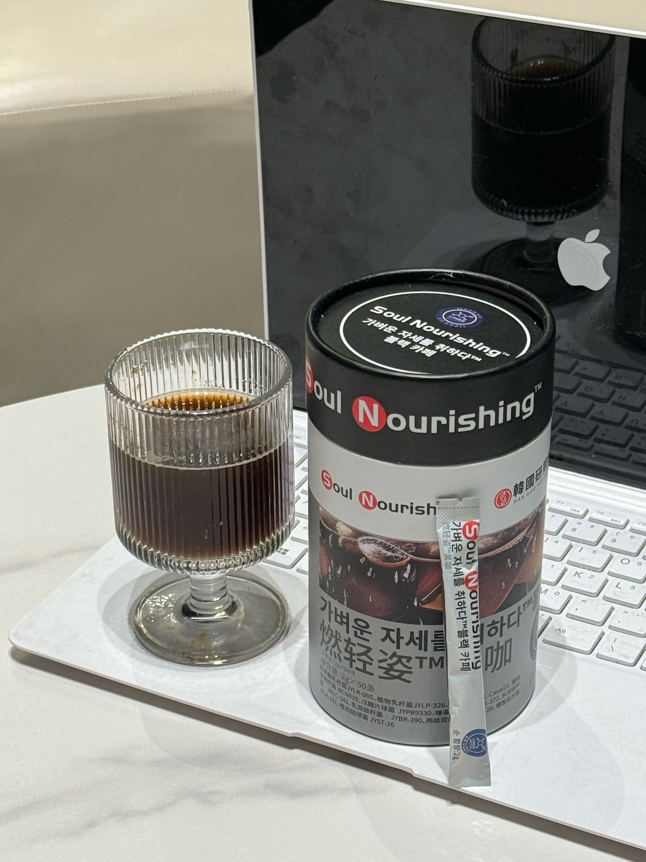 soul nourishing燃輕姿速溶黑咖啡粉50條/罐