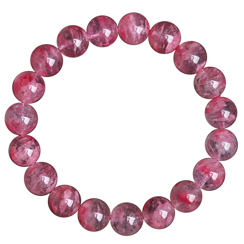 7A小滿櫻花雨蔷薇輝石手鏈8mm/10mm/12mm 7a小滿櫻花雨蔷薇輝石手鏈 玉化8mm/10mm/12mm