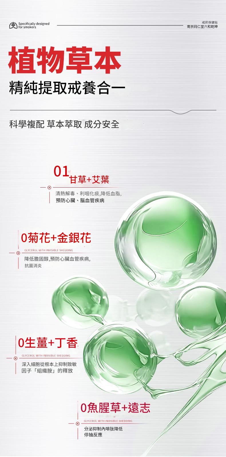 南京同仁堂戒煙保健貼10貼裝/盒x3盒