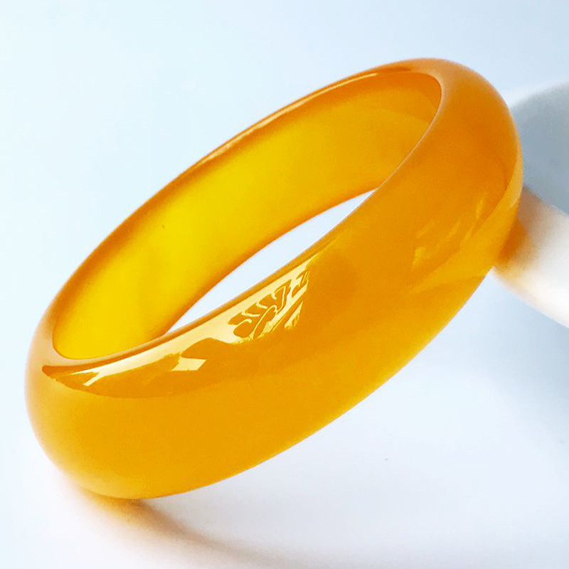 天然巴西黃玉髓瑪瑙手鐲 天然巴西黃玉髓瑪瑙手