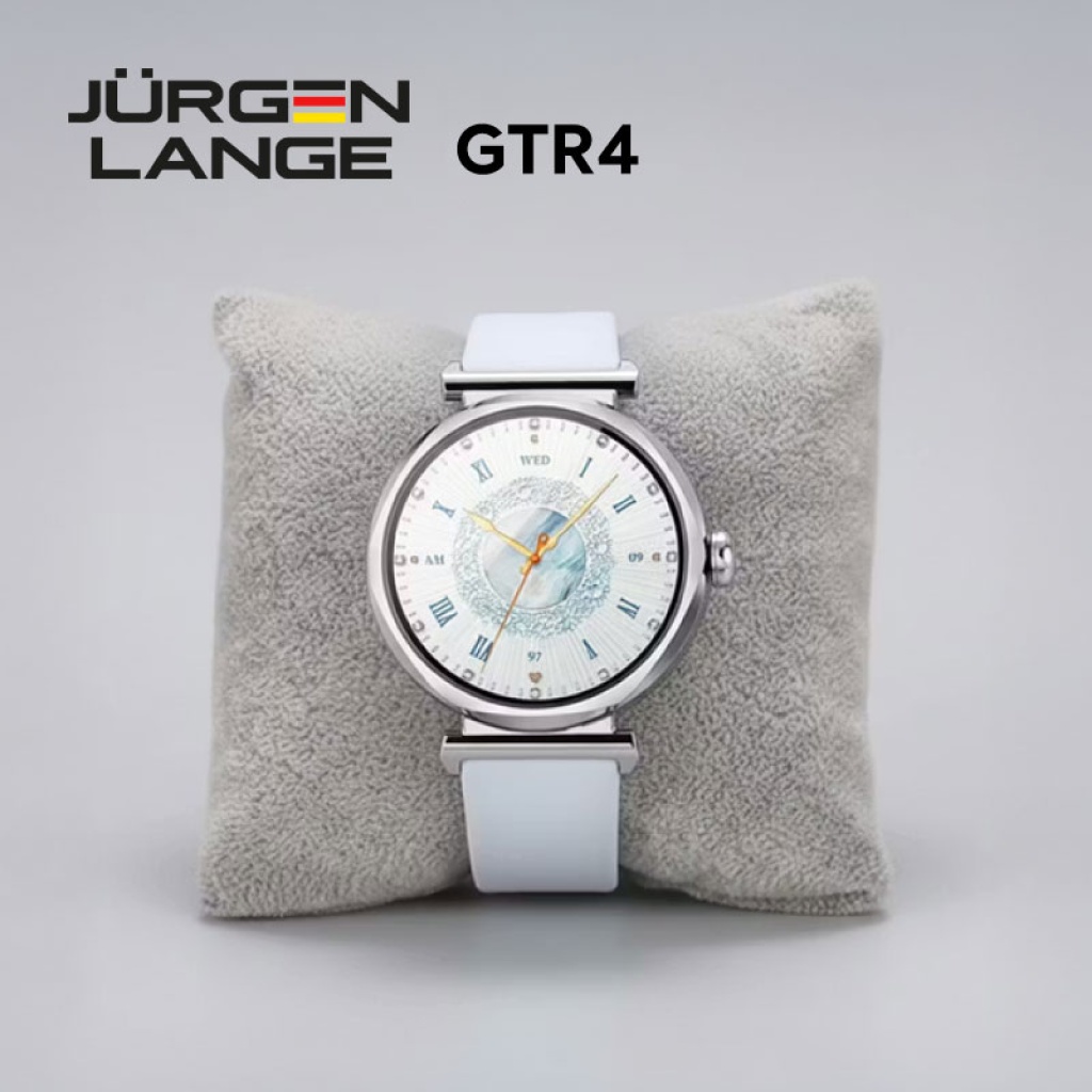 JURGEN LANGE GTR4 女士智能手錶｜香檳金配皮錶帶／銀色配硅膠錶帶｜藍牙通話．全天候健康監測