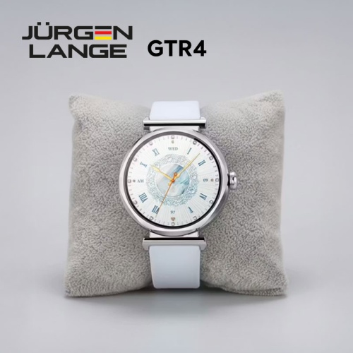 JURGEN LANGE GTR4 女士智能手錶｜香檳金配皮錶帶／銀色配硅膠錶帶｜藍牙通話．全天候健康監測