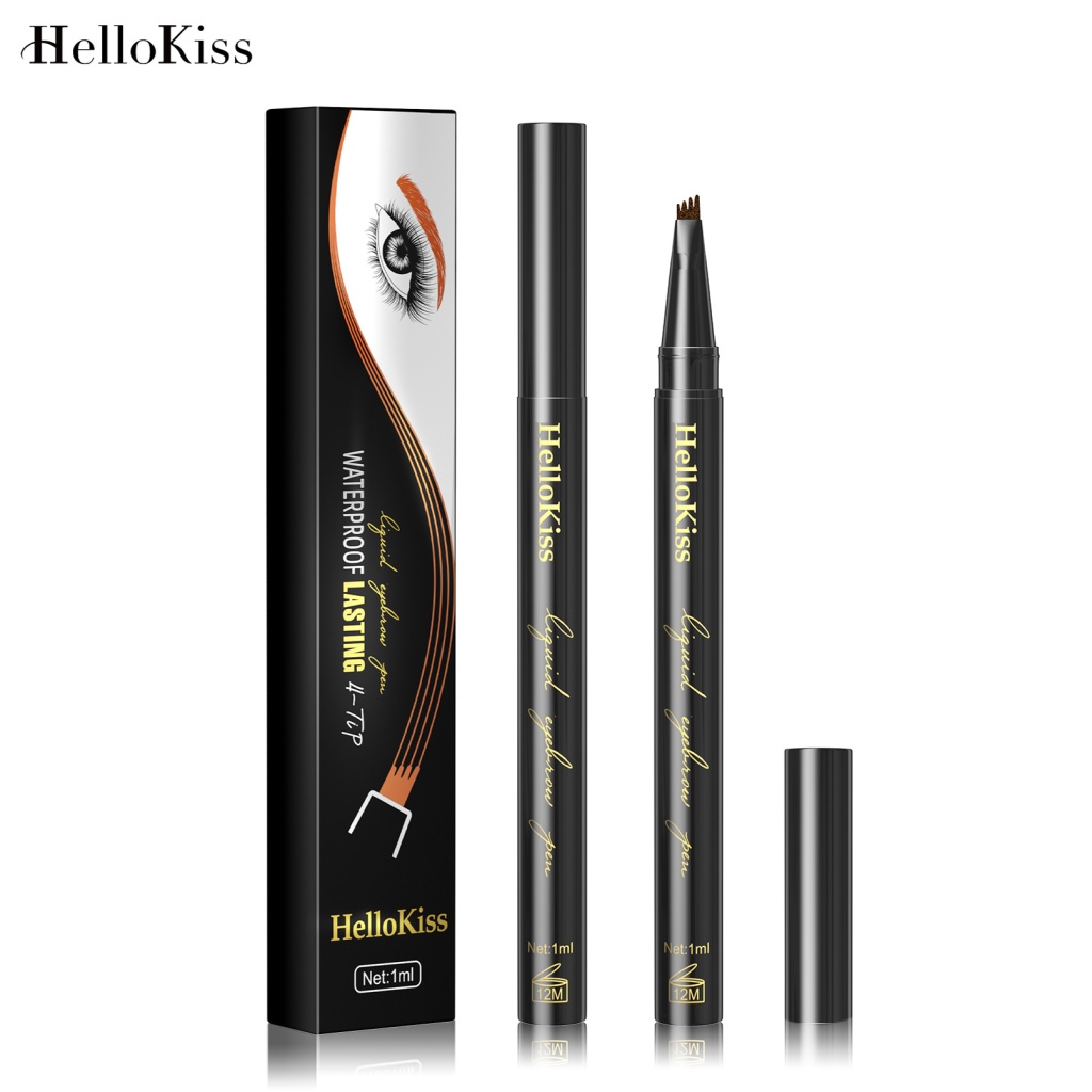 Hellokiss 防水持久眉笔 1毫升/支 2支装 四色可选
