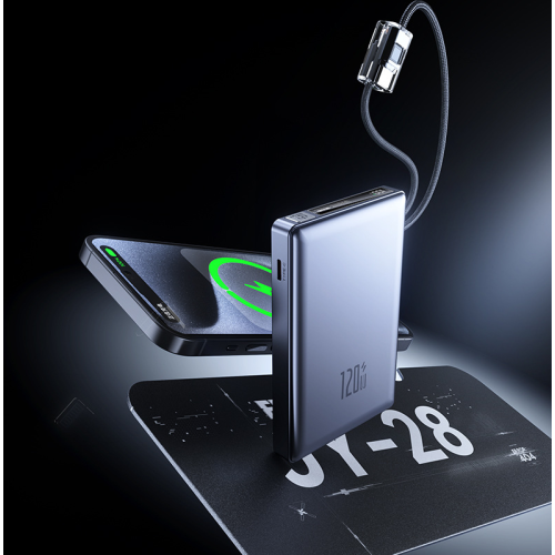 120W超快充便攜充電器 10000mAh/20000mAh 自帶充電線 三種顏色可選