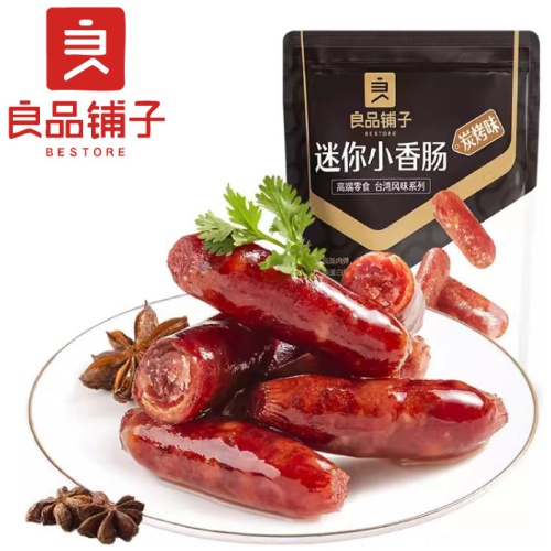 良品鋪子 迷你小香腸 (炭烤味) 75g 3包起 – 香氣撲鼻 肉質鮮嫩 下酒好友