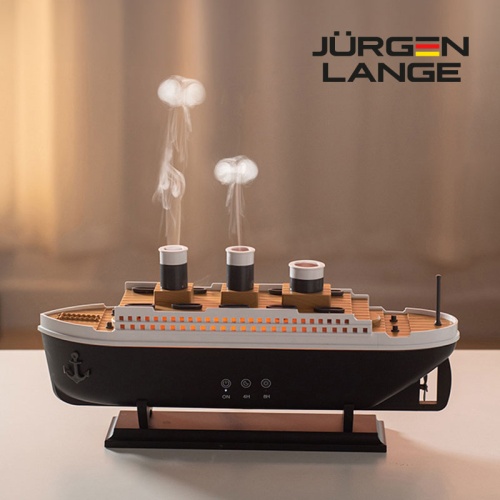 JURGEN LANGE 郵輪造型吐煙圈香薰機 創意水母霧化加濕香氛機 桌面療癒擺設