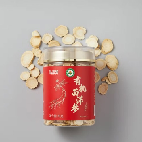 弘盈堂 有機西洋參30克|清熱生津 補氣提神 經認證有機藥材 辦公室泡茶必備