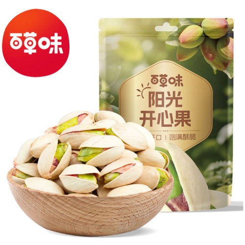 百草味 陽光開心果 100g 2包起 – 自然開口 飽滿酥脆 越食越過癮
