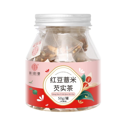 谯韻堂 紅豆薏米芡實茶 50克/罐 5罐裝 祛濕健脾 透明茶包 代用茶