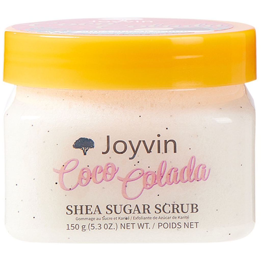 JOYVIN 乳木果蔗糖磨砂膏 150克/樽 2樽裝 溫和拋光 深層滋潤 椰子香味