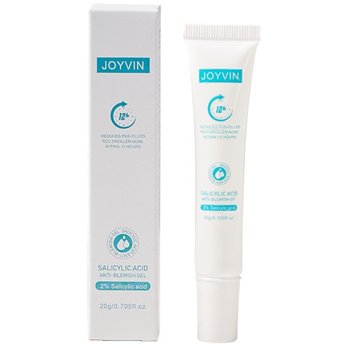 JOYVIN 2%水楊酸暗瘡凝膠 20克/支 2支裝 12個鐘舒緩紅腫暗瘡