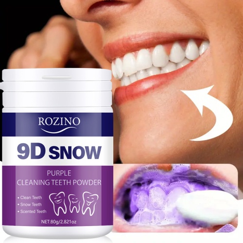 ROZINO 9D雪紫潔牙粉 80g