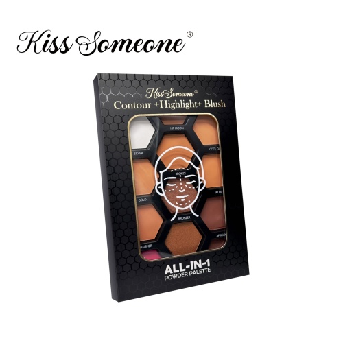 Kiss Someone 12色多功能粉餅盤 修容+高光+胭脂