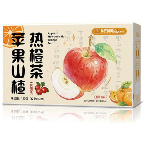 清甜甘潤蘋果熱橙茶 12g × 10包/盒｜5盒裝