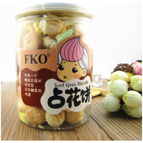 FKO 占花餅 螺旋尖塔形 120克/罐 2罐/3罐裝 香酥醇厚 懷舊小食