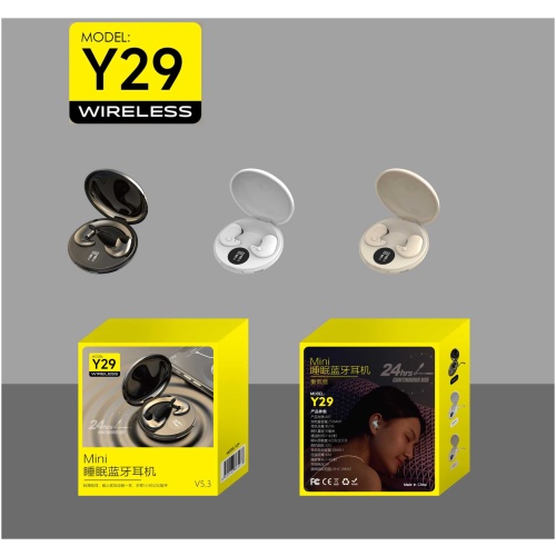 Y29 超薄1cm睡眠藍牙耳機 輕薄無感24H續航