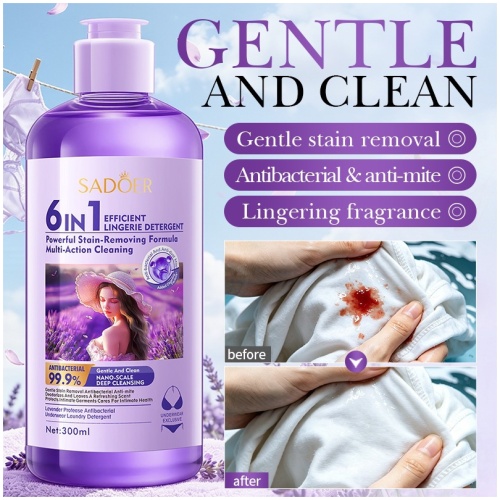 SADOER 6合1薰衣草蛋白酶內衣洗衣液300ml