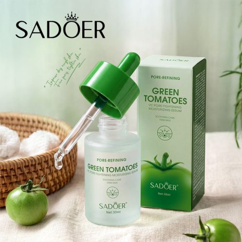 SADOER 綠番茄 VC 毛孔緊緻保濕精華液 30ml｜收縮毛孔，水潤肌膚