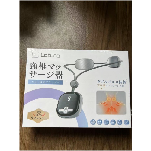 Latuna 頸椎按摩儀 EMS+TENS雙脈衝 3檔恆溫熱敷 4種按摩模式 9檔力度 輕巧便攜