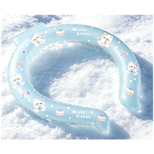 oCute Kitten 掛頸冰圈 1條/2條裝 可以循環再用 有藍莓貓/冰晶藍可以揀