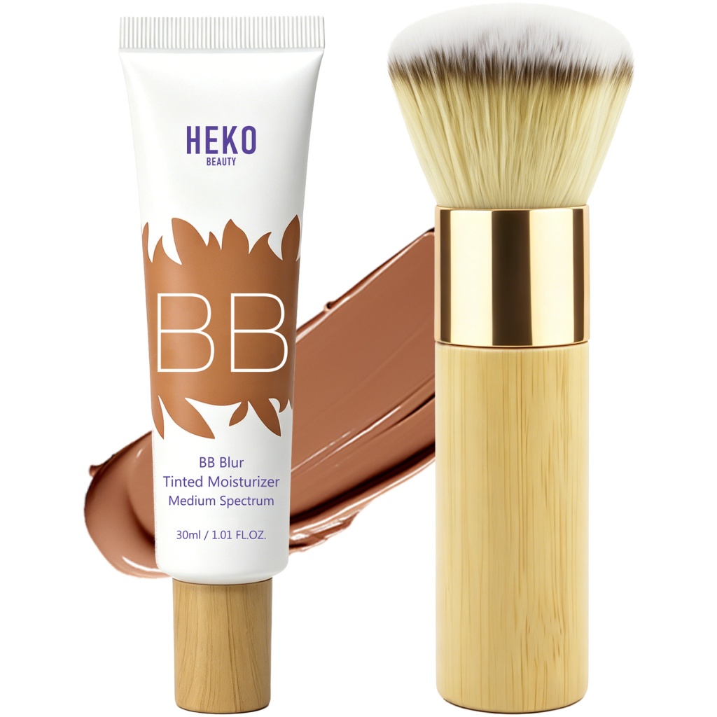 heko beauty 遮瑕防水防汗bb霜 30毫升/支附粉底掃 持久唔脫妝 三色可以揀