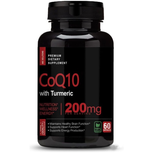 ANC SOLUTIONS CoQ10輔酶Q10+薑黃膠囊 60粒/瓶