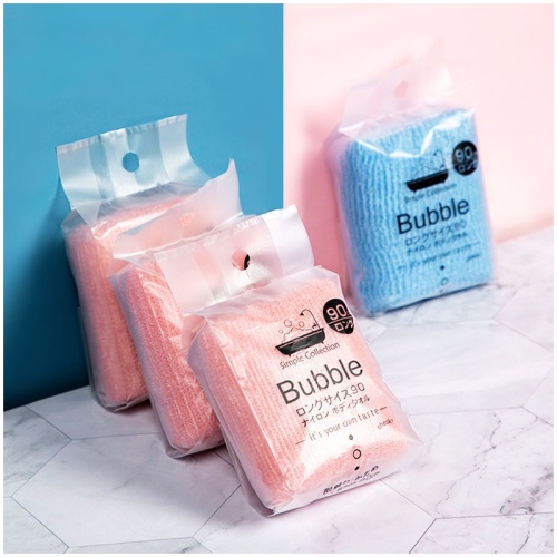 Bubble 長款沖涼巾 30x90厘米 5條裝 藍色/粉紅色可以揀