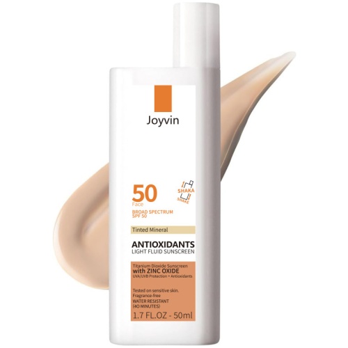 joyvin 抗氧化輕透防曬乳 50毫升/支 1支/2支裝 spf50 物理防曬 冇白痕