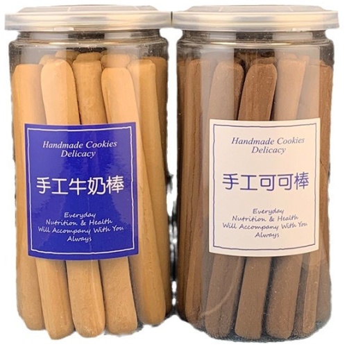手工牛奶棒同可可棒 160克/罐 2款口味 香脆有咬口