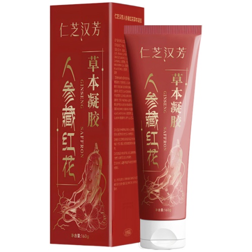 仁芝汉芳 人參藏紅花草本凝膠 160克/支 1支/2支裝 滋潤保濕 多種植萃