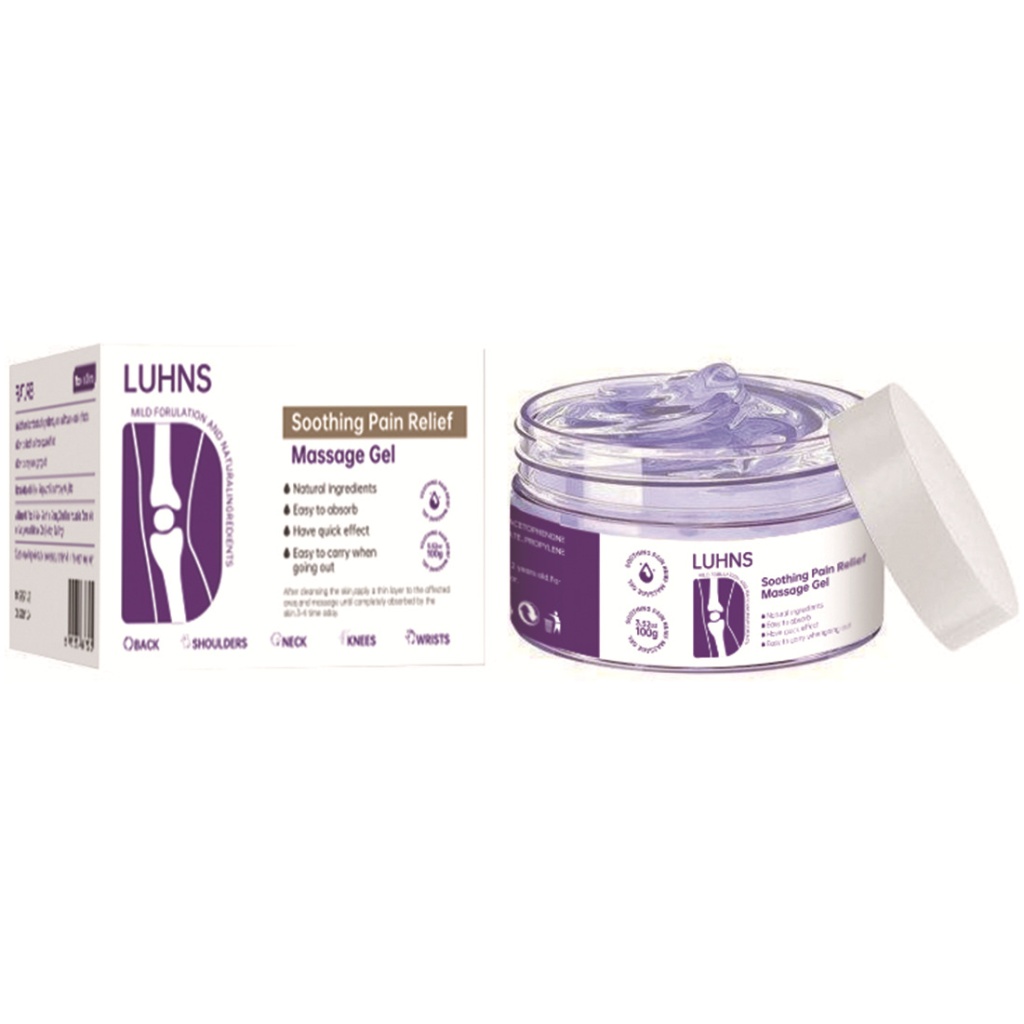LUHNS 舒緩鎮痛按摩凝膠 100克/樽 2樽裝 天然草本 快速吸收