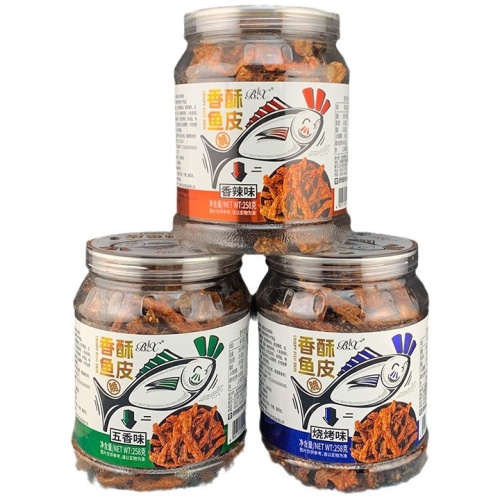 香脆魚皮/鳳尾魚乾 多種口味可以揀 酥脆鹹香 送酒必備