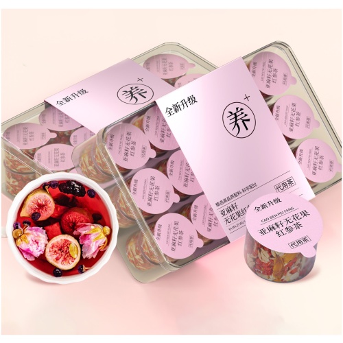 亞麻籽無花果紅參黃體酮茶｜10罐/15罐/30罐可選