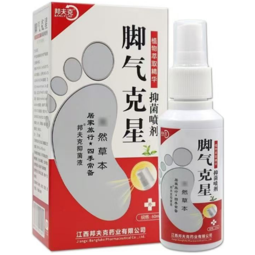 邦夫克 腳氣克星抑菌噴劑 60ml/盒 x3盒