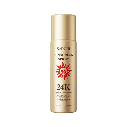 SADOER 24K黃金防曬噴霧 SPF50+ PA+++ 150ml|輕盈水感 防曬隔離