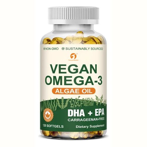 Vegan Omega-3 藻油軟膠囊 120粒|純素DHA+EPA 無魚腥味