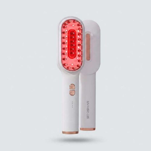 【紅光生髮護理】SITOSHAR 生髮梳 14束紅光 | 促進頭皮循環 活化毛囊 電脈衝按摩