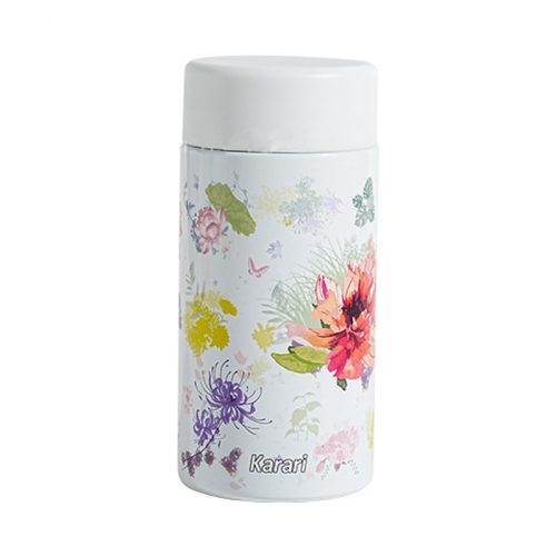 Karari 日式迷你保溫杯 200ml｜輕巧便攜 花卉圖案設計