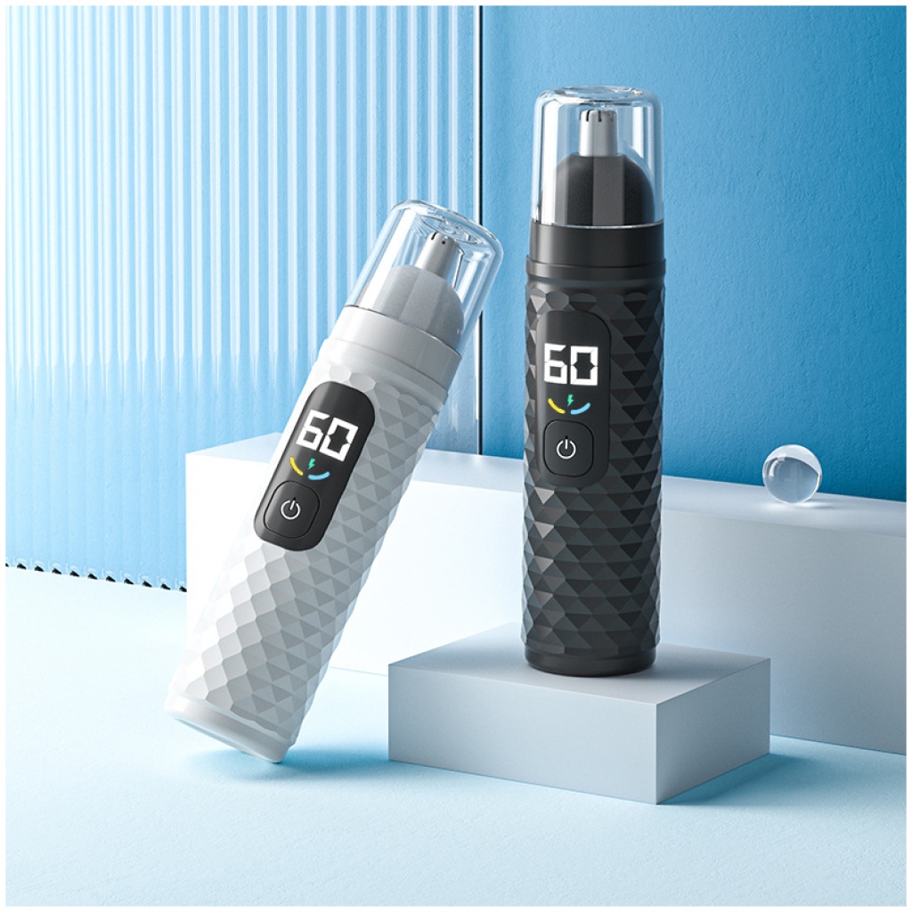 電動鼻毛修剪器 男士充電式 兩色可選｜LED電量顯示 + 立體拱形刀頭