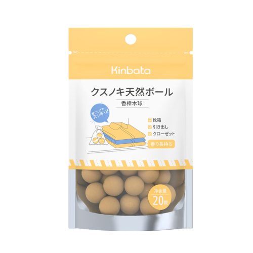 Kinbata 天然香樟木球 20顆/包|防蟲防黴 持久清香 適用衣櫃鞋箱