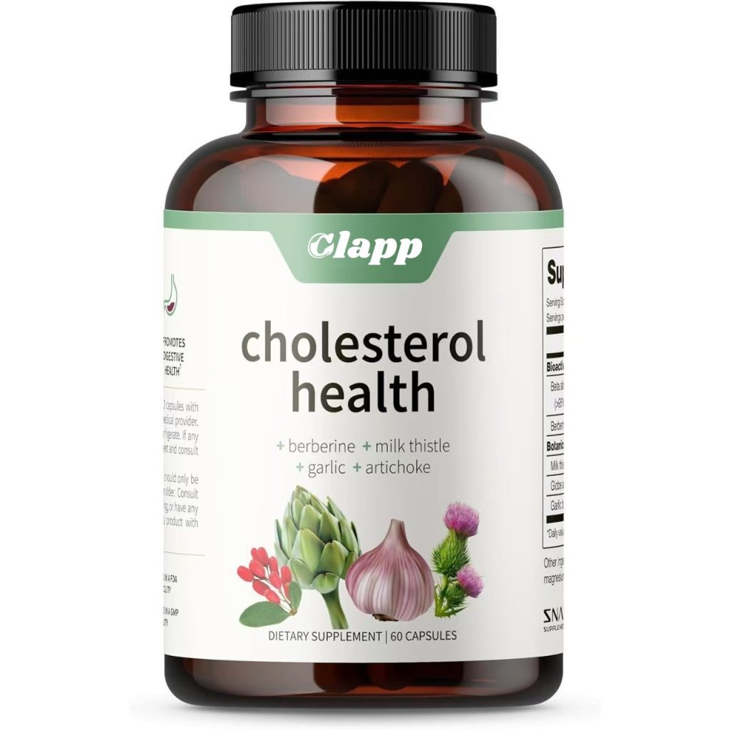 Clapp 膽固醇健康補充品 植物膠囊 60顆/瓶