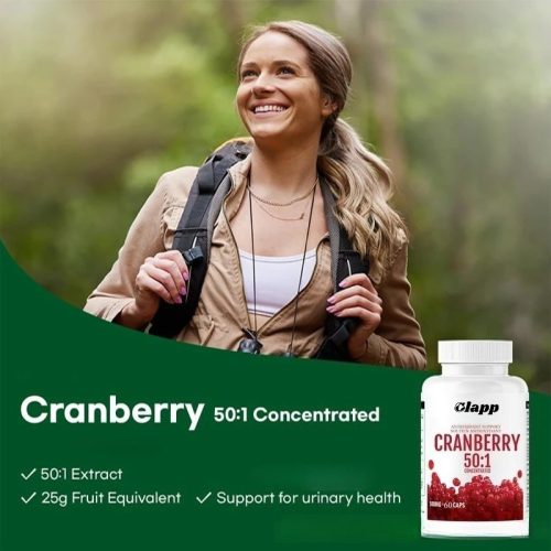 Clapp 蔓越莓膠囊 50:1濃縮 500mg 60粒|天然抗氧化支援