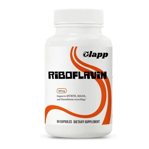 Clapp 維生素B2膠囊 400mg 60粒|素食適用 無過敏原