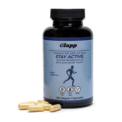 Clapp 維他命D3 + K2 膠囊 60粒|每日1粒 搭配餐食方便服用