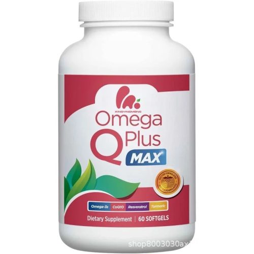 Omega Q Plus MAX 軟膠囊 60粒｜含輔酶Q10+薑黃+白藜蘆醇