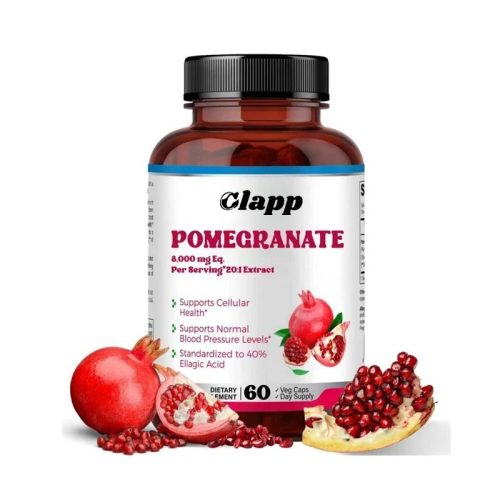 Clapp 石榴膠囊 60粒｜8,000mg濃縮萃取 40%柿酸配方