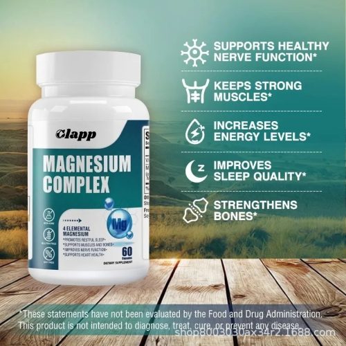 Clapp 鎂補充劑膠囊 500mg|60粒裝 支援神經肌肉健康